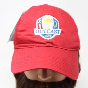 Nike Golf Ryder Cup Hat NWT Adjustable Red Dri-Fit "Outcast" Baseball Cap